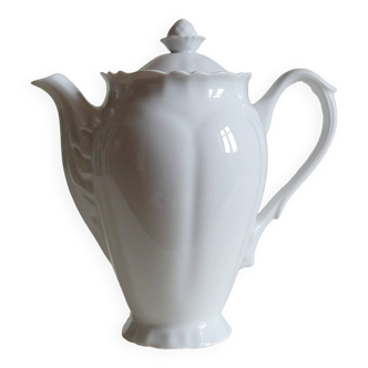 Limoges white porcelain teapot/coffee maker