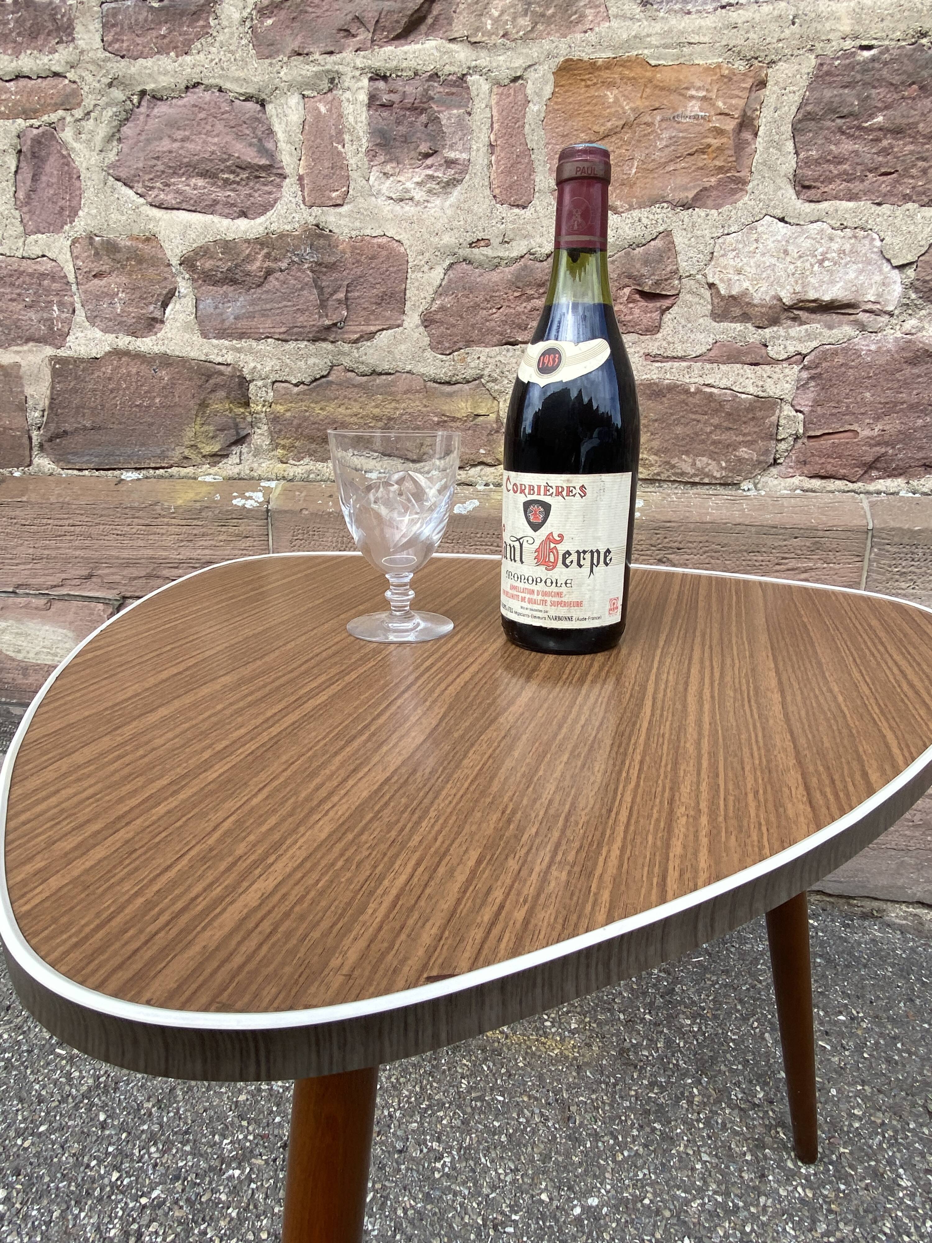 vintage Scandinavian coffee table midcentury 60s formica