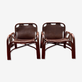 Pair of armchairs - Tito Agnoli.  Bonacina Edition 1960