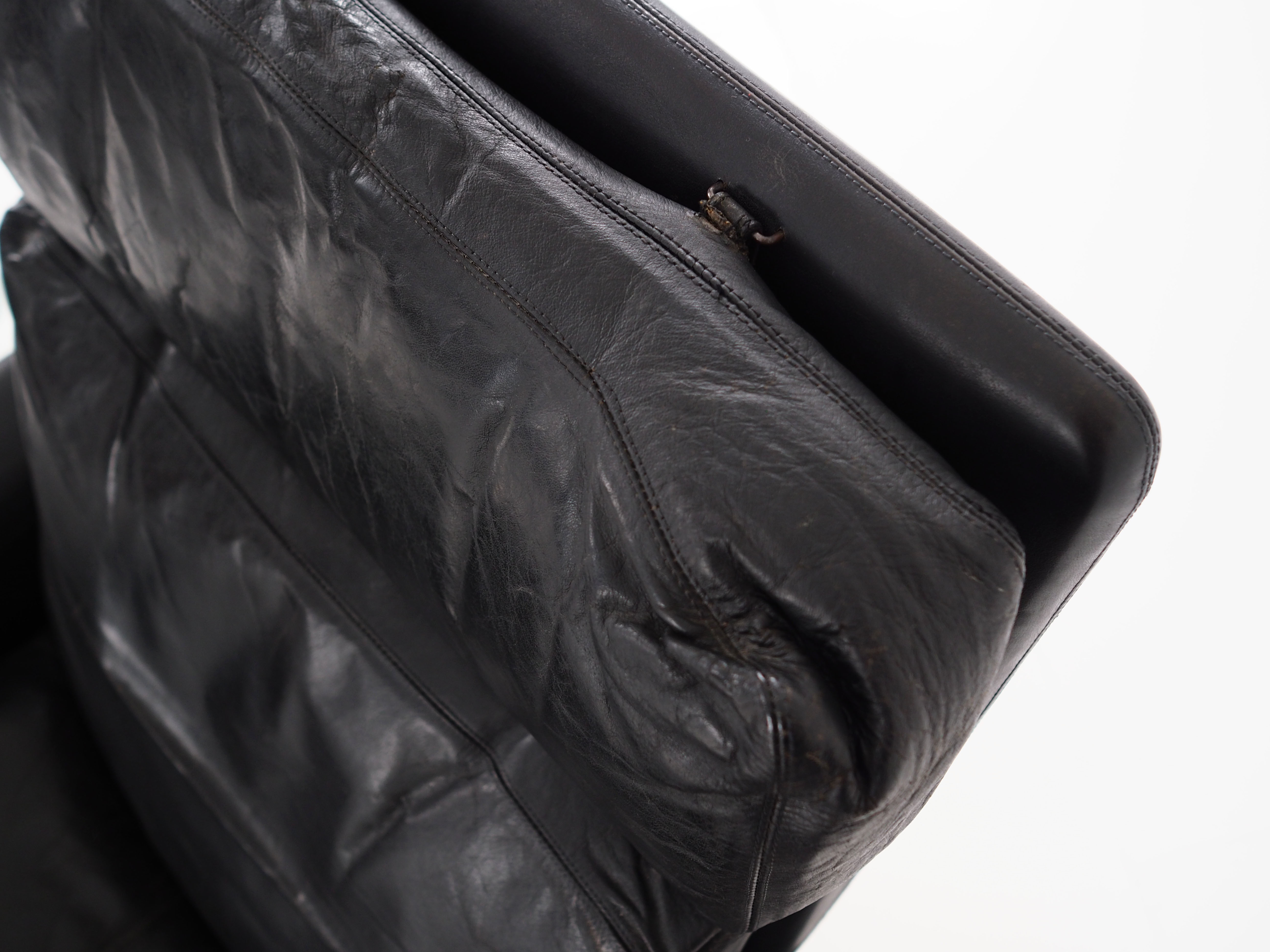 Leather armchair by Hans Olsen
