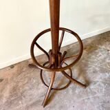 Parrot and dark arched beech coat rack