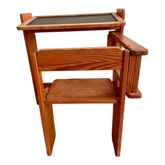 Design desk in folding wood for children Trama 1970 vintage