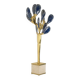 Jacques Duval Brasseur, Large golden brass cactus sculpture. 1992