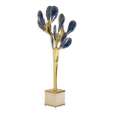 Jacques Duval Brasseur, Large golden brass cactus sculpture. 1992