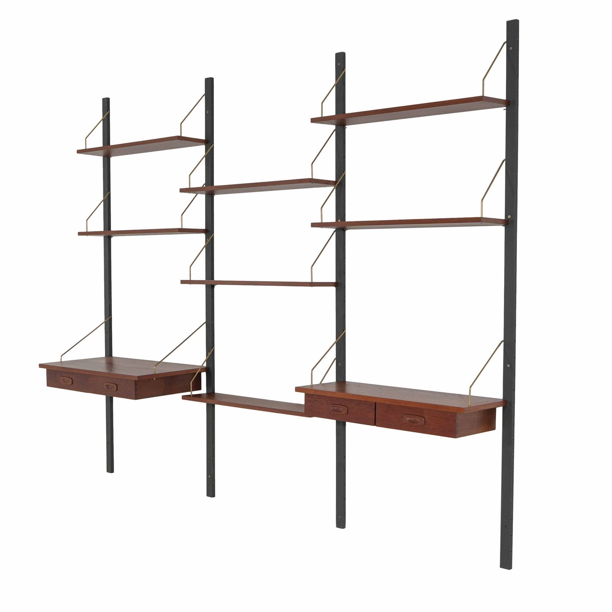 PS System Modular Shelving – Teak Veneer, Danish Design, 1970s