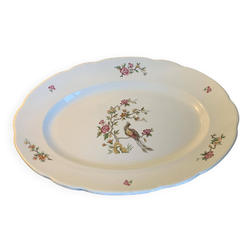 Oval serving dish Digoin Sarreguemines