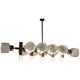 Unique Design Glass Chandelier, Czechoslovakia, 1970s