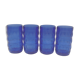 Lot de 4 verres bleus