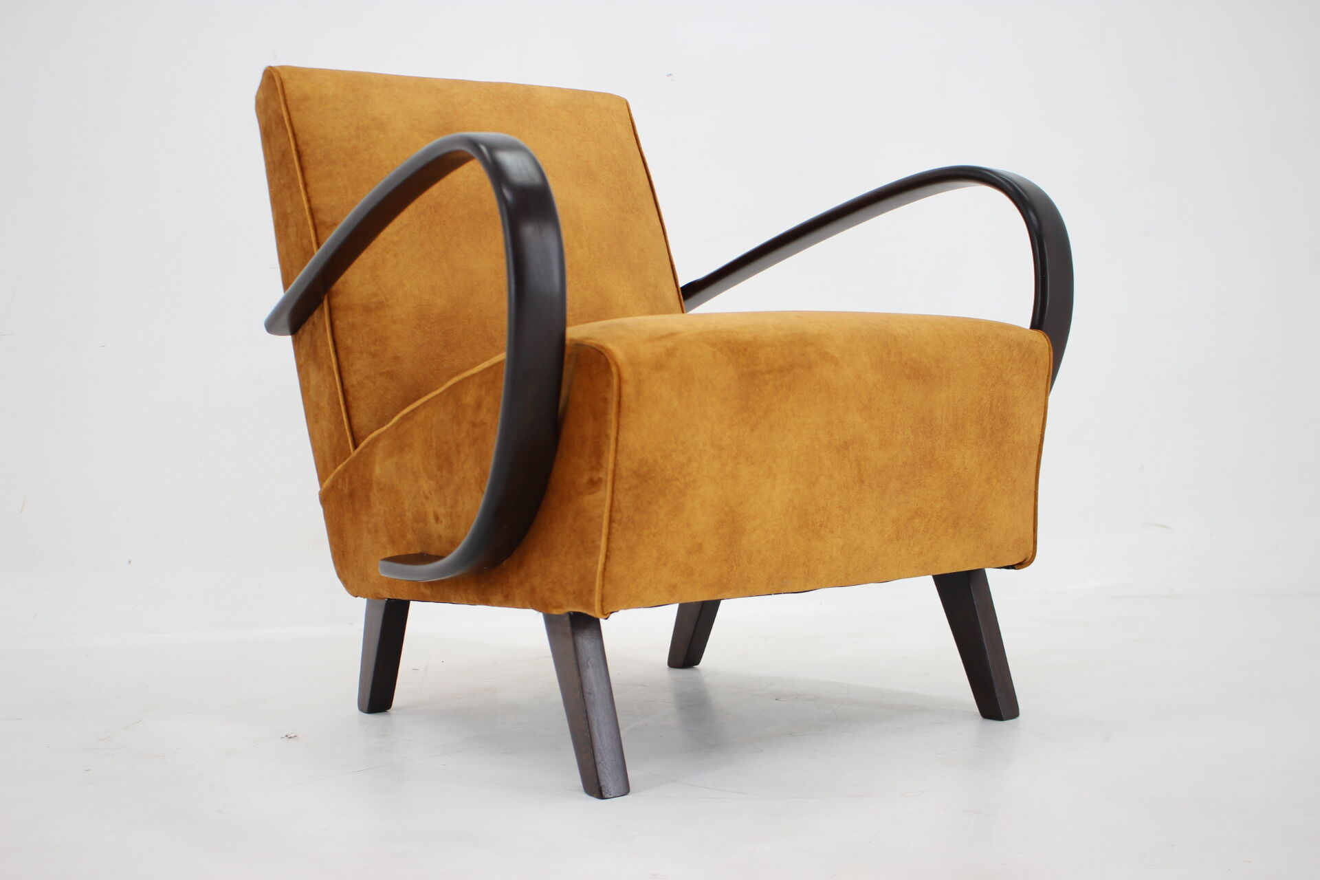 1950s Jindrich Halabala Restored Armchair, Czechoslovakia