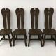 Set of 4 Belgian Brutalist Dining Chairs from De Puydt, 1970’s