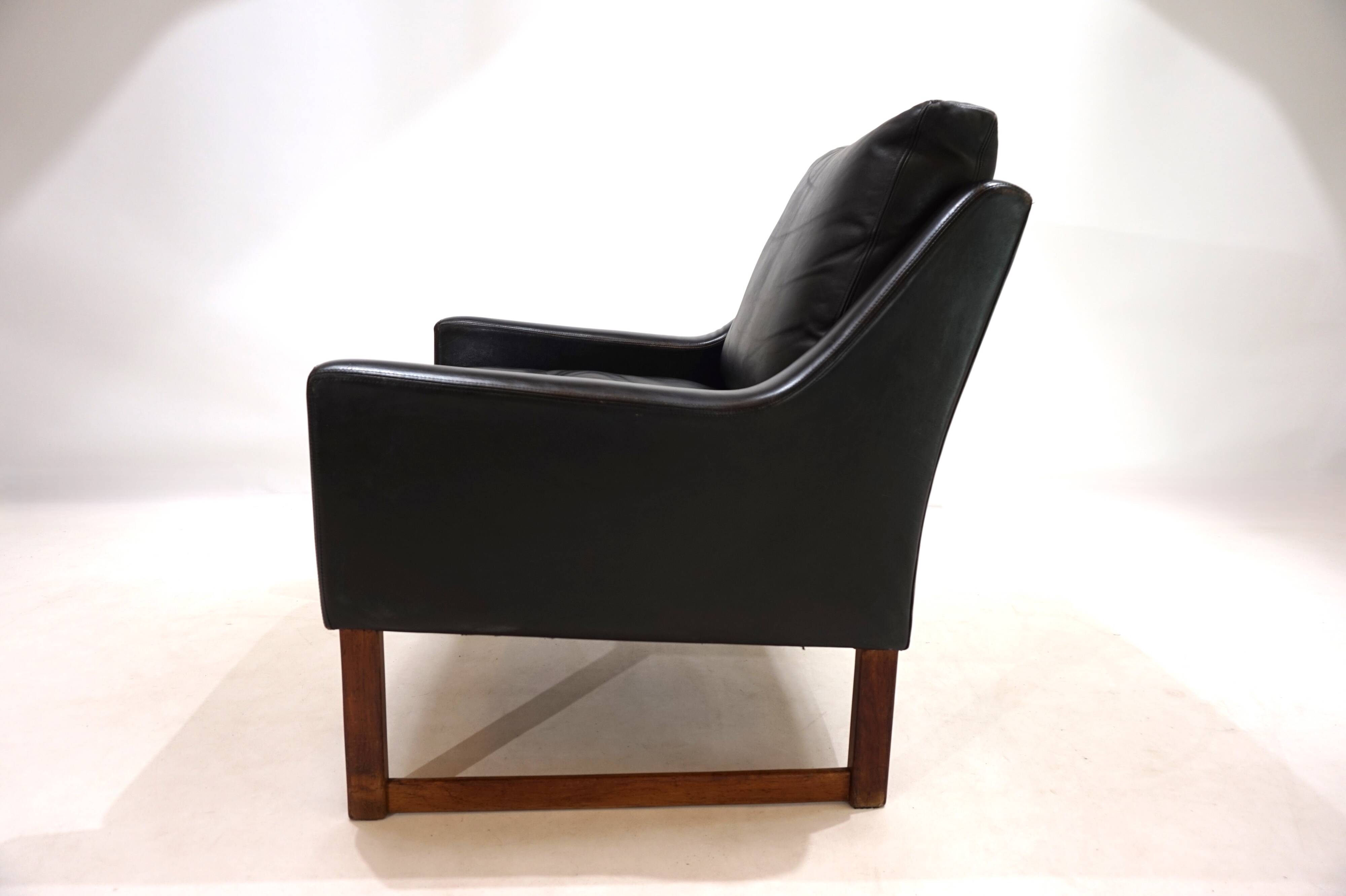 Kill International leather armchair by Rudolf Bernd Glatzel, 1960s
