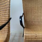 Rare pair of rattan easy chairs - Søren Lund