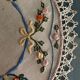 old round placemat 30cm embroidery / handmade lace