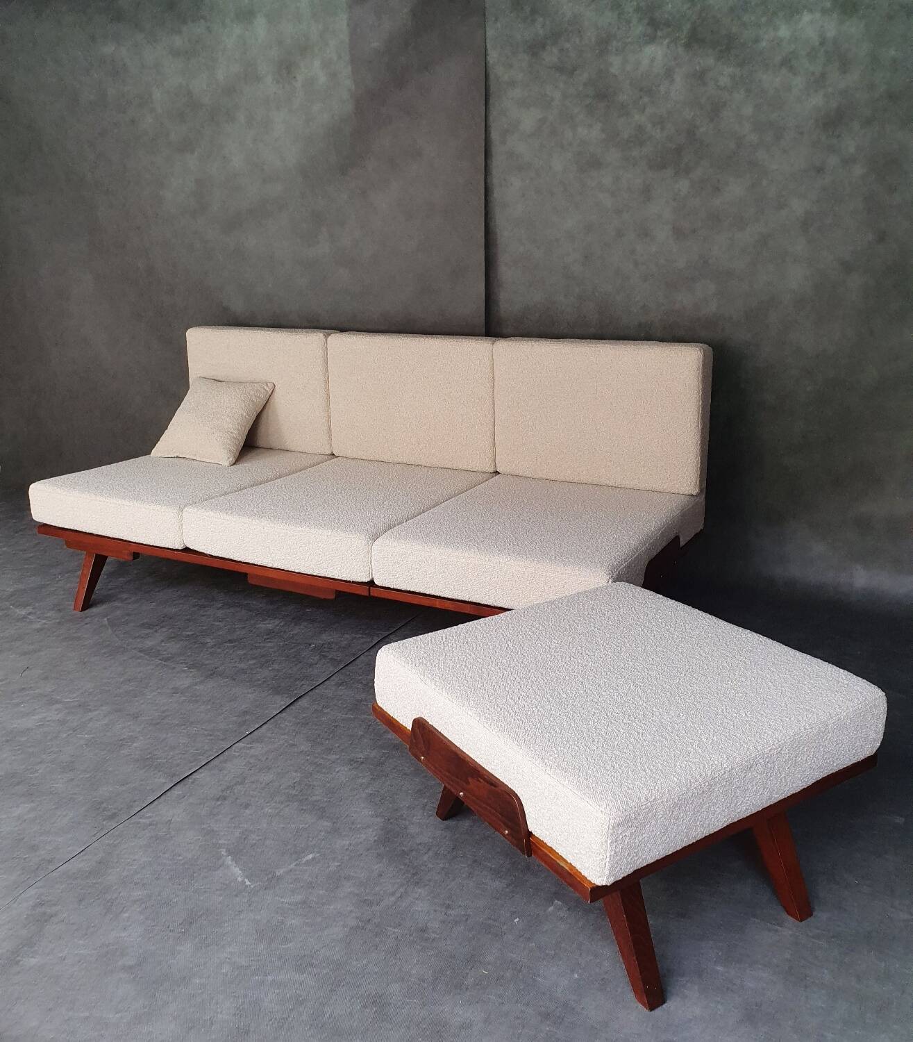 Jiràk sofa bed by tatra nabytok, czech vintage 1960s