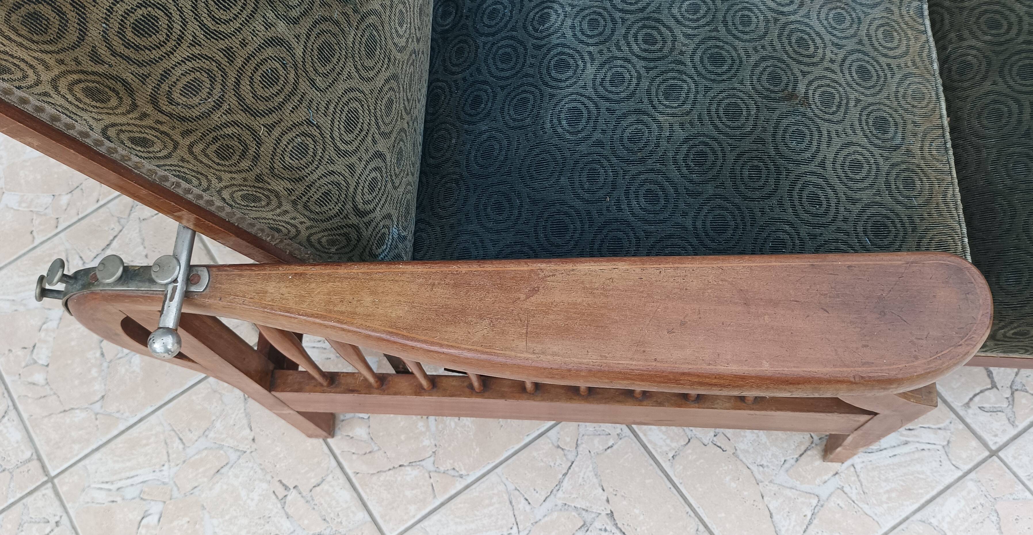 Fauteuil Morris en hêtre Art & Craft