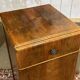 English Art Deco bedside table from the 1950s in walnut.