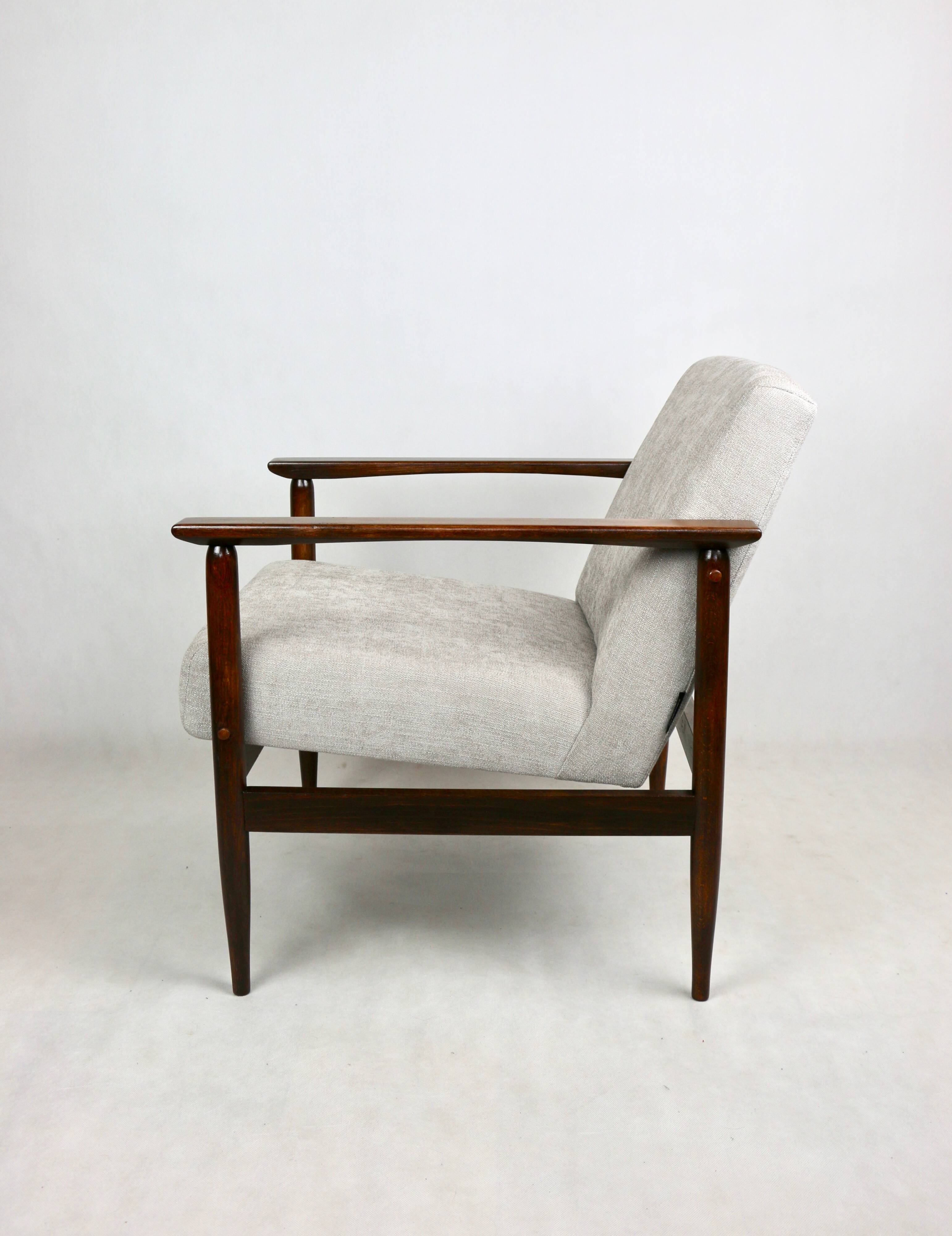 Vintage Light Grey Easy Chair, 1970s