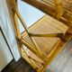 Vintage bamboo rattan shelf bookcase