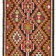 Turkish Handwoven Vintage Herki Kilim 83 cm x 363 cm
