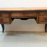 Provincial desk made of solid cherry wood, 20th century.