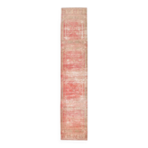 2x12 Stair Red & Pink Vintage Runner Rug, 73x382Cm