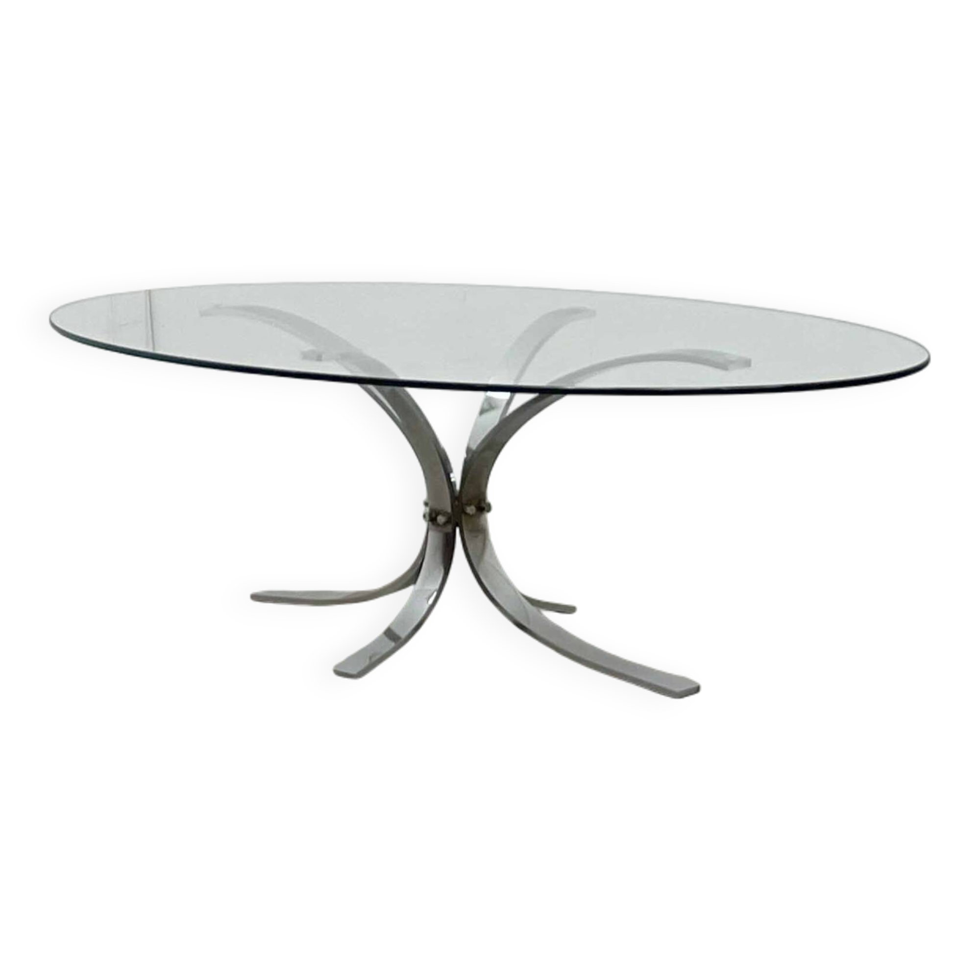Vintage oval coffee table