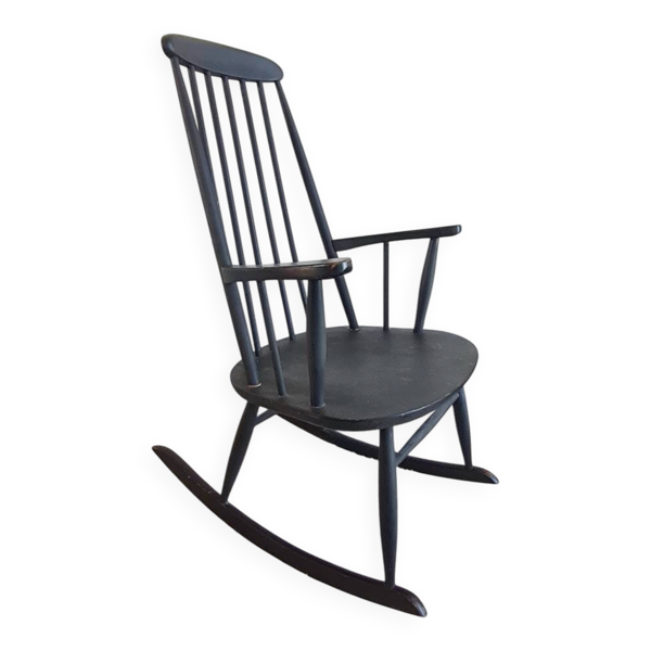 Fauteuil Rocking chair scandinave années 60