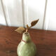 Pear paper press in brass and albatre