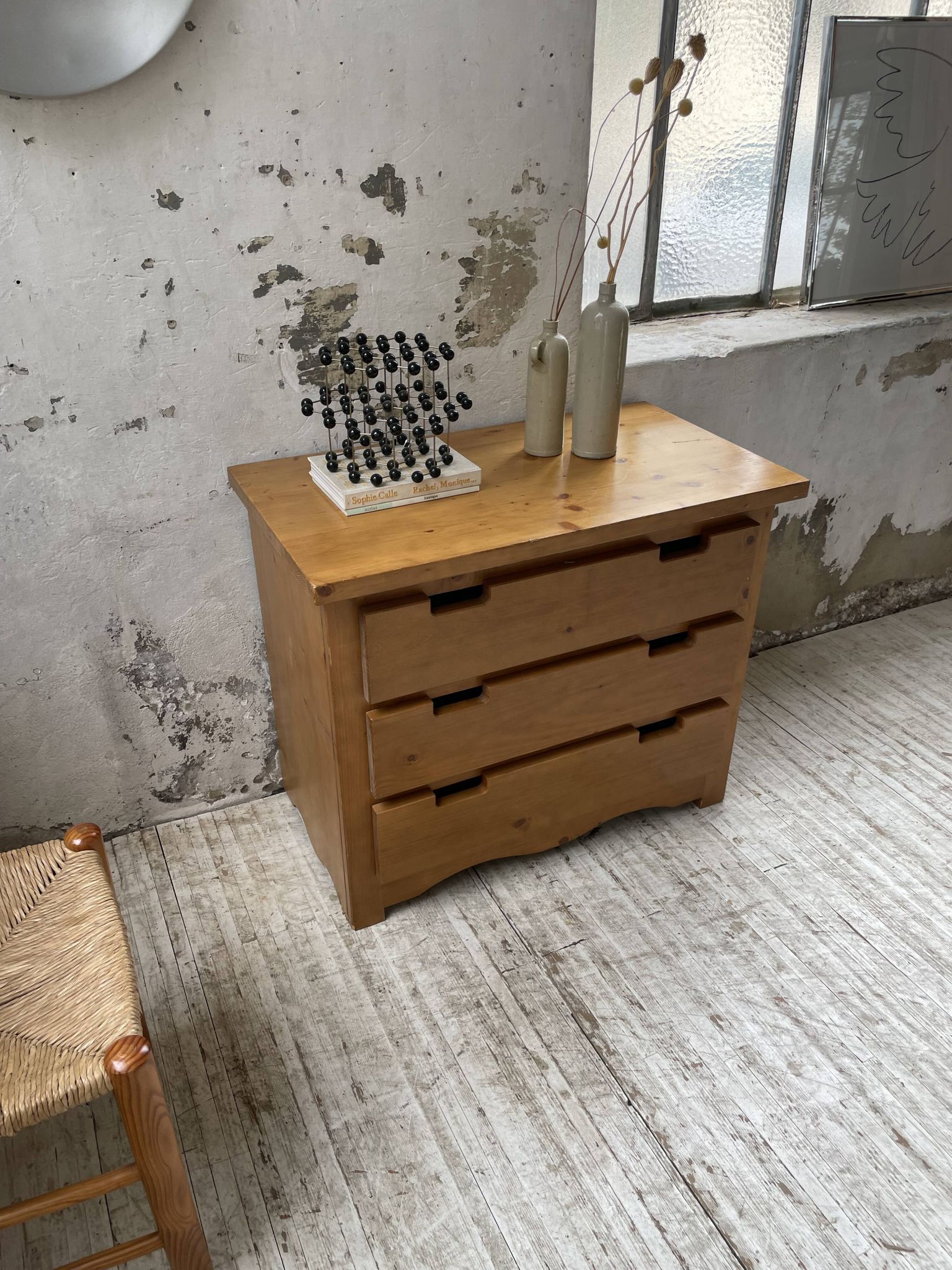 Commode en pin années 80 mobilier montagne