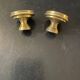 pair of Empire handles in solid chiselled brass