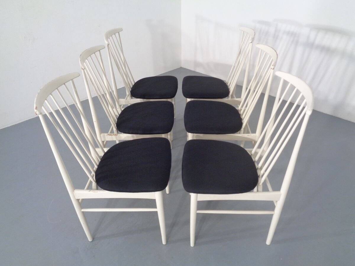 Dining chairs, 1960s, set of 6