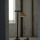 Scandinavian Funkis floor lamp with original shade, Denmark, Art Deco, 1930s