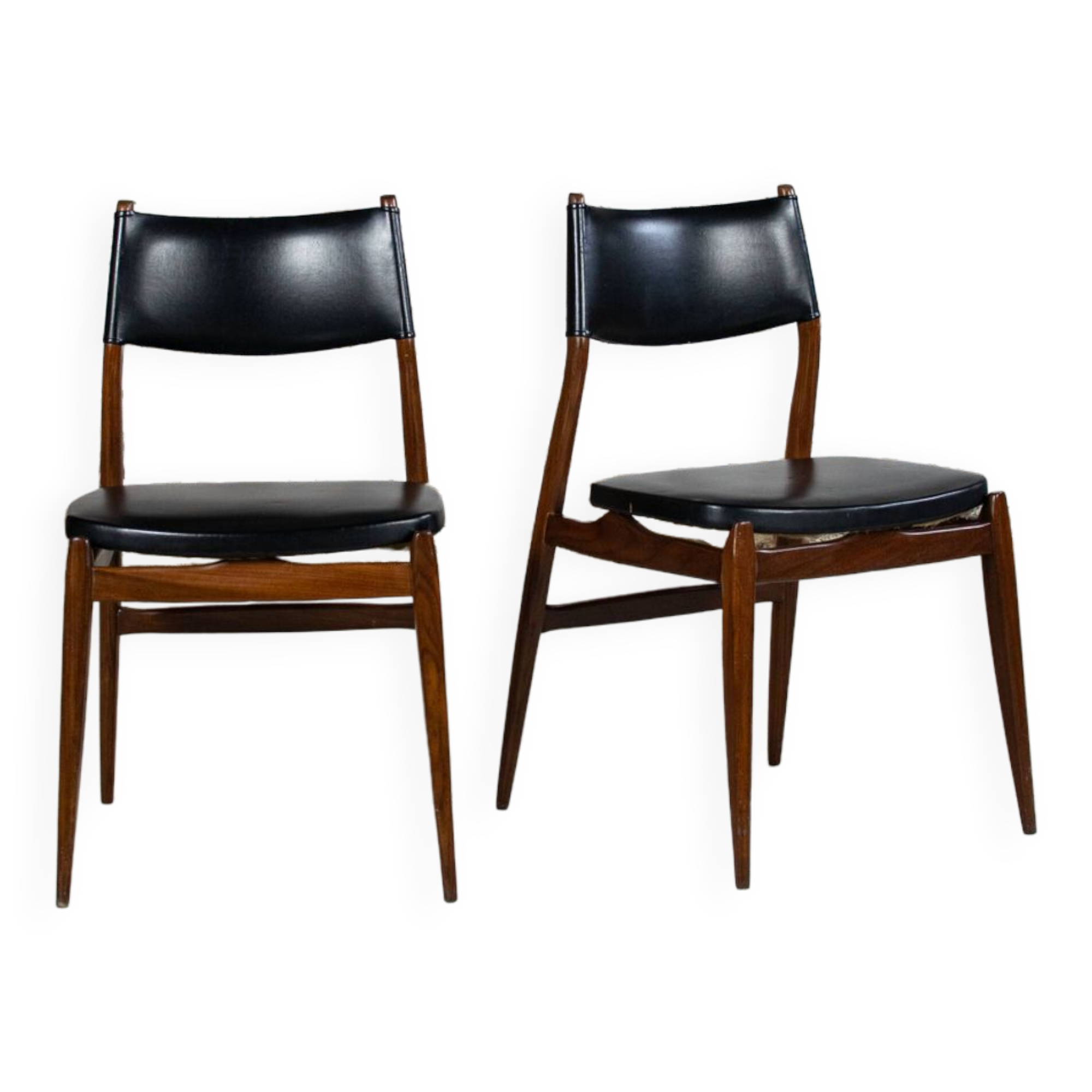 Paire de chaises scandinaves mid-century