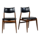 Paire de chaises scandinaves mid-century