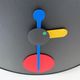Rexite wall clock Contrattempo, postmodern, Memphis style, made in Italy.