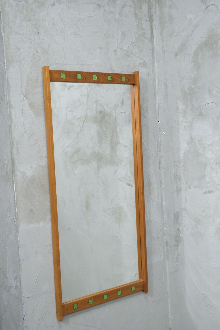 Mid-century swedish teak wall mirror from Fröseke ab, 1960s