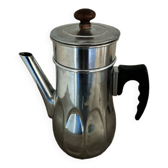 Le Trèfle chrome-plated copper filter coffee maker
