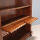 Antique walnut library with Corinthian decorations, 20th century.