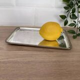 Silver metal tray