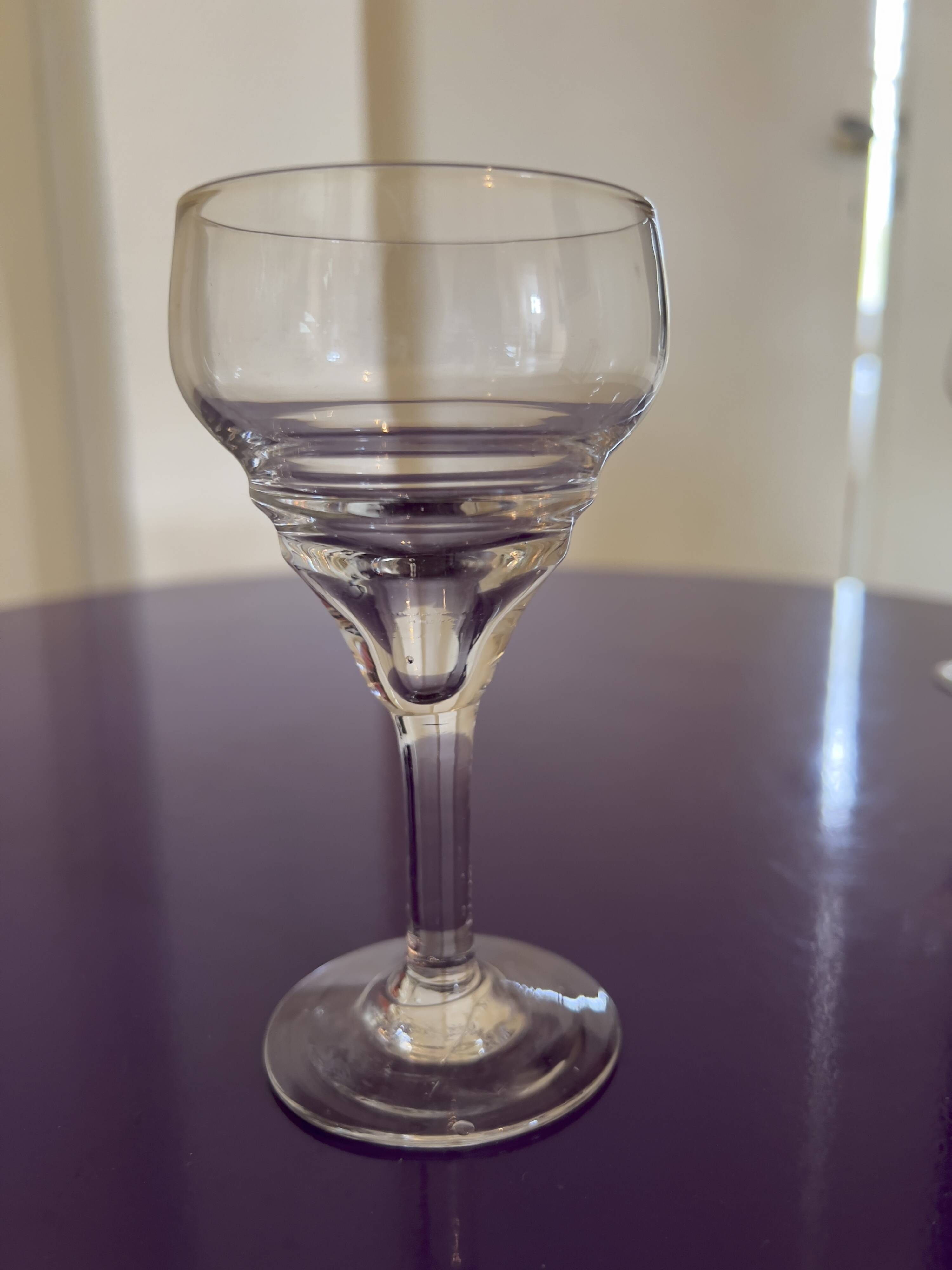 Set of 2 old digestive glasses