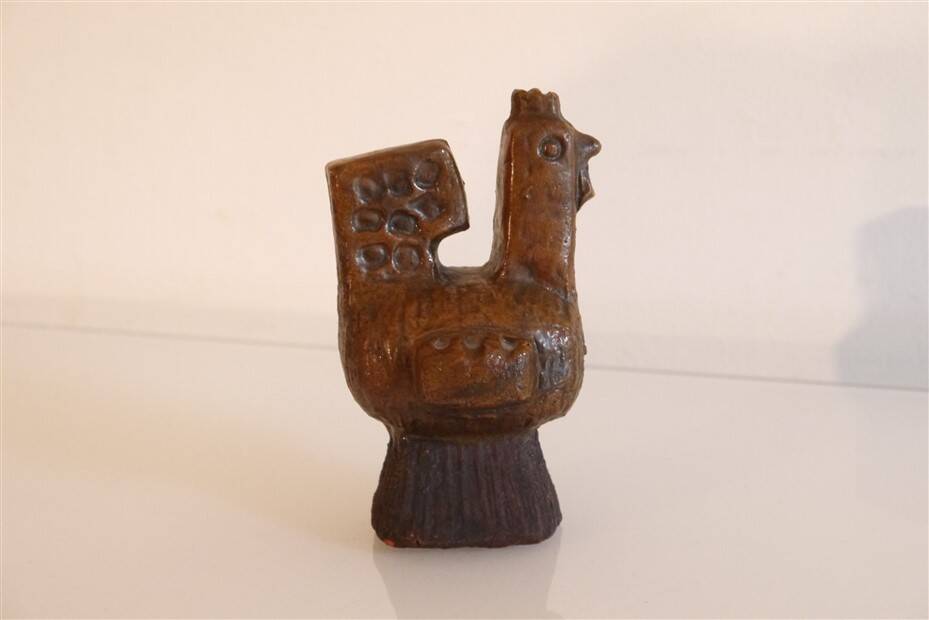 Stylized ceramic bird sculpture 1960