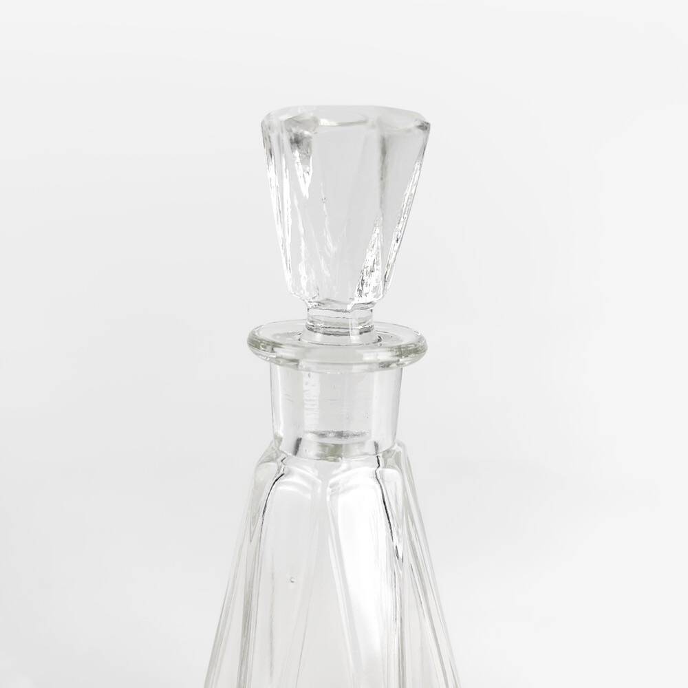Art Deco chrome and bakelite glass vinegar cruet