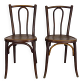 Paire de chaises de bistrot par Baumann meuble/Ducreuzet Montluçon. Année 30