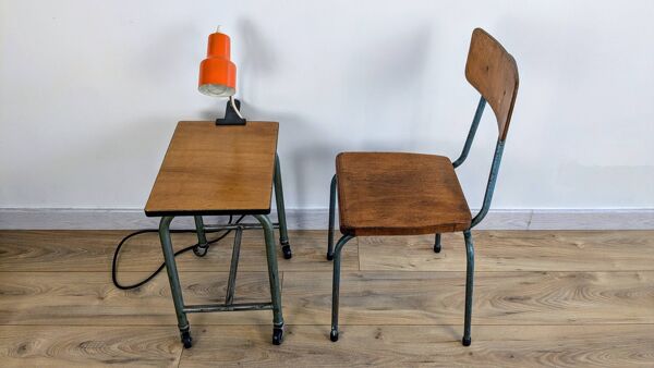 Chaise enfant vintage industrielle