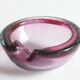 Murano glass purple bullicante trinket bowl, 1960s
