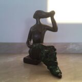 Design Midcentury Ceramic Sculpture "Lady" by Jitka Forejtova, 1960s