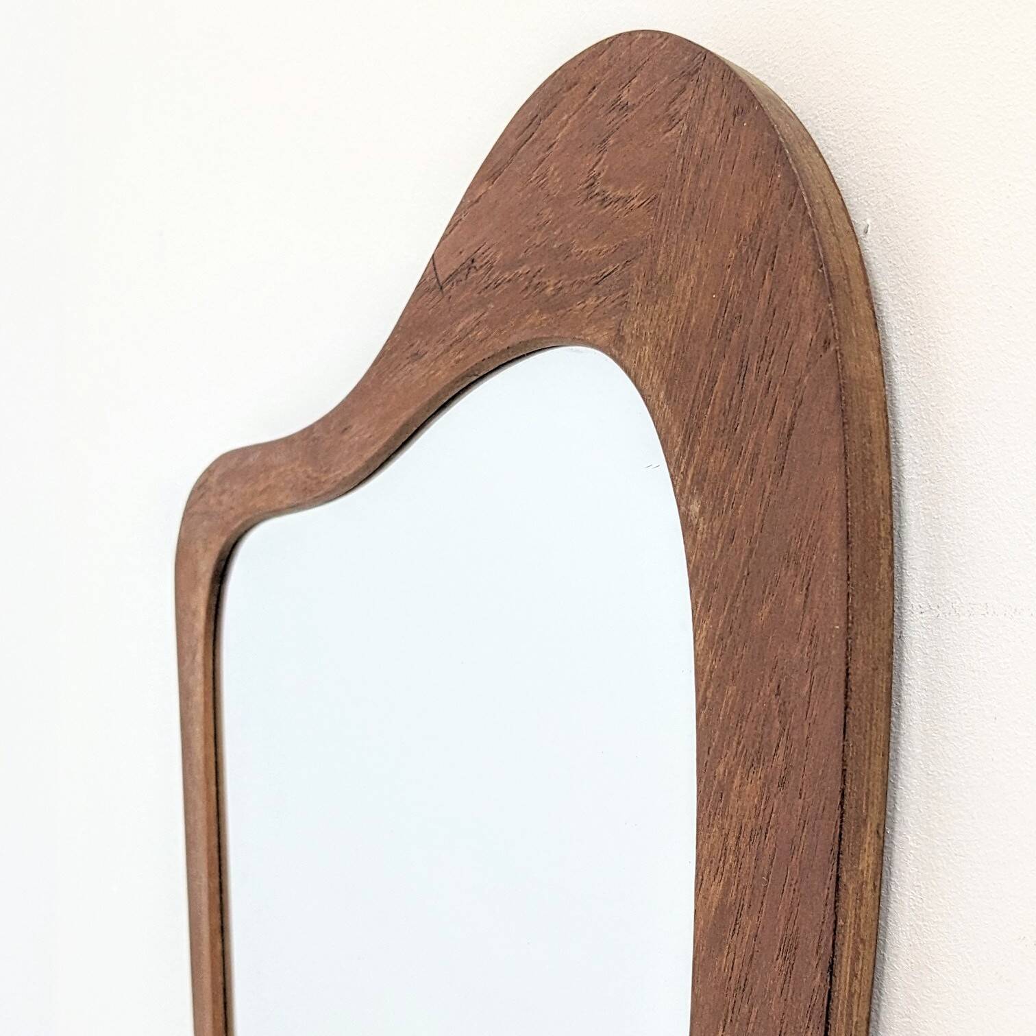 Vintage teak mirror
