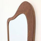 Vintage teak mirror