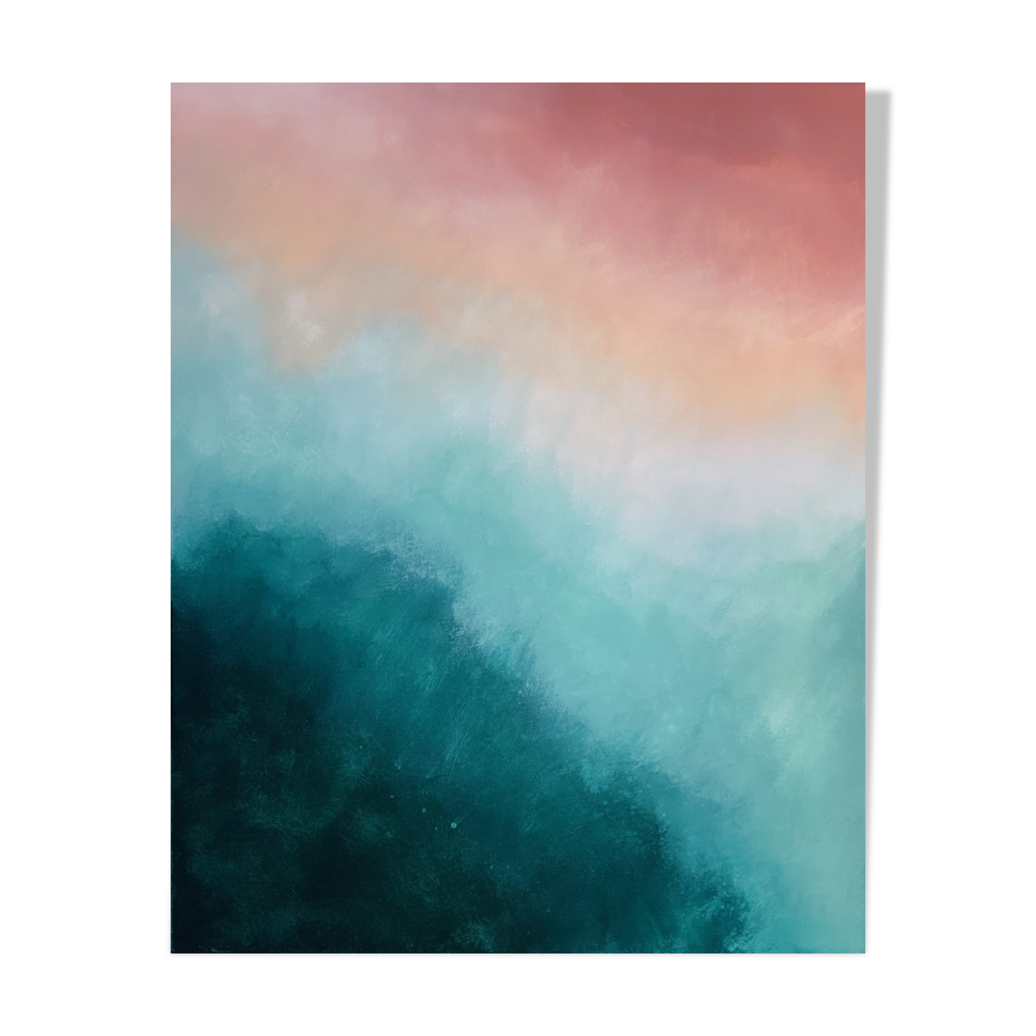 Sunset Grove - Original work, acrylic on canvas of 40x50cm