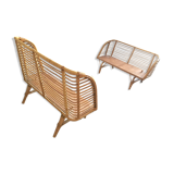 Rattan basket bed